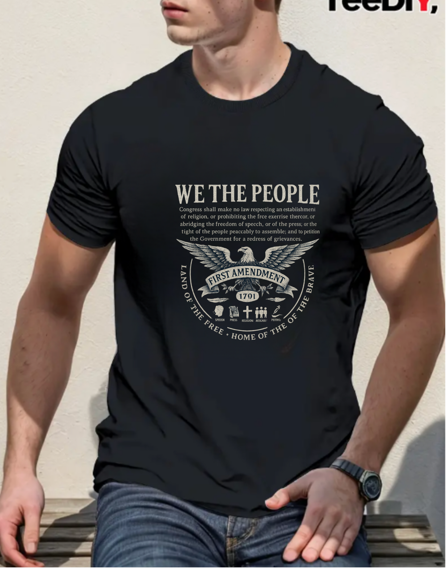Patriotic Unisex T-Shirt - We the People Graphic Tee, Perfect for Independence Day, Political Events, Casual Wear, Gifts