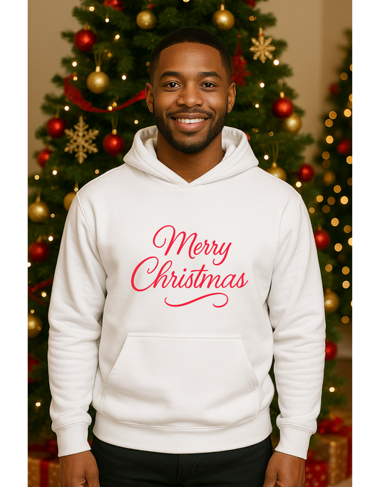 Unisex Merry Christmas Hoodie | Cozy Holiday Sweatshirt, Christmas Gift, Warm Pullover, Winter Wear, Festive Apparel