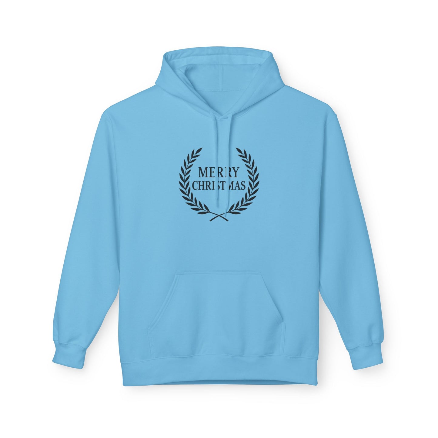 Merry Christmas Fleece Hoodie, Cozy Holiday Sweatshirt, Gift for Him/Her, Winter Layer, Festive Apparel