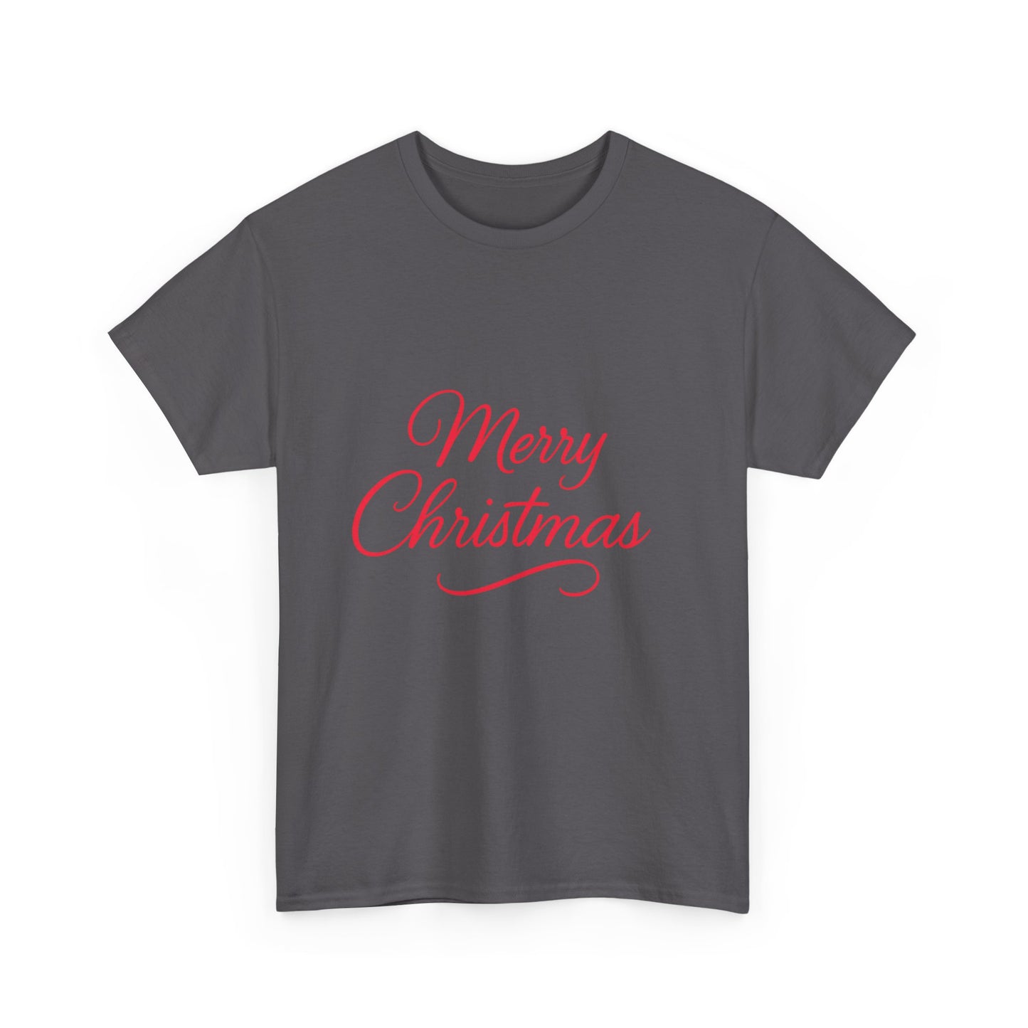 Merry Christmas Unisex Heavy Cotton Tee, Holiday Shirt, Christmas Gift, Festive Apparel, Seasonal Wear, Family Gathering Outfit