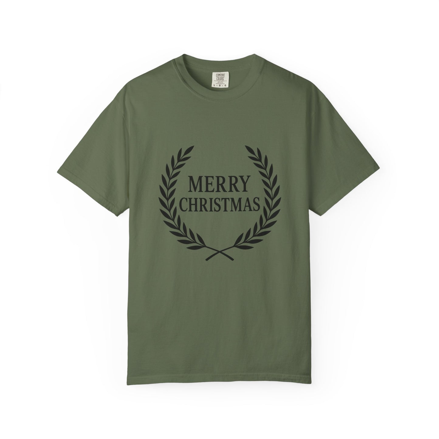 Merry Christmas Unisex Garment-Dyed T-shirt | Holiday Tee, Festive Shirt