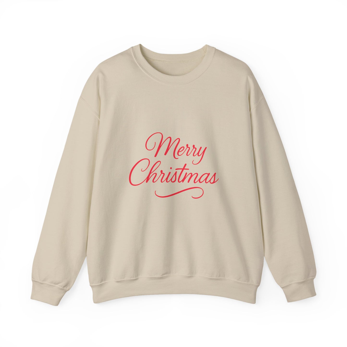 Merry Christmas Crewneck Sweatshirt, Cozy Holiday Apparel, Unisex Christmas Sweater, Festive Gift for Him/Her, Winter Loungewear