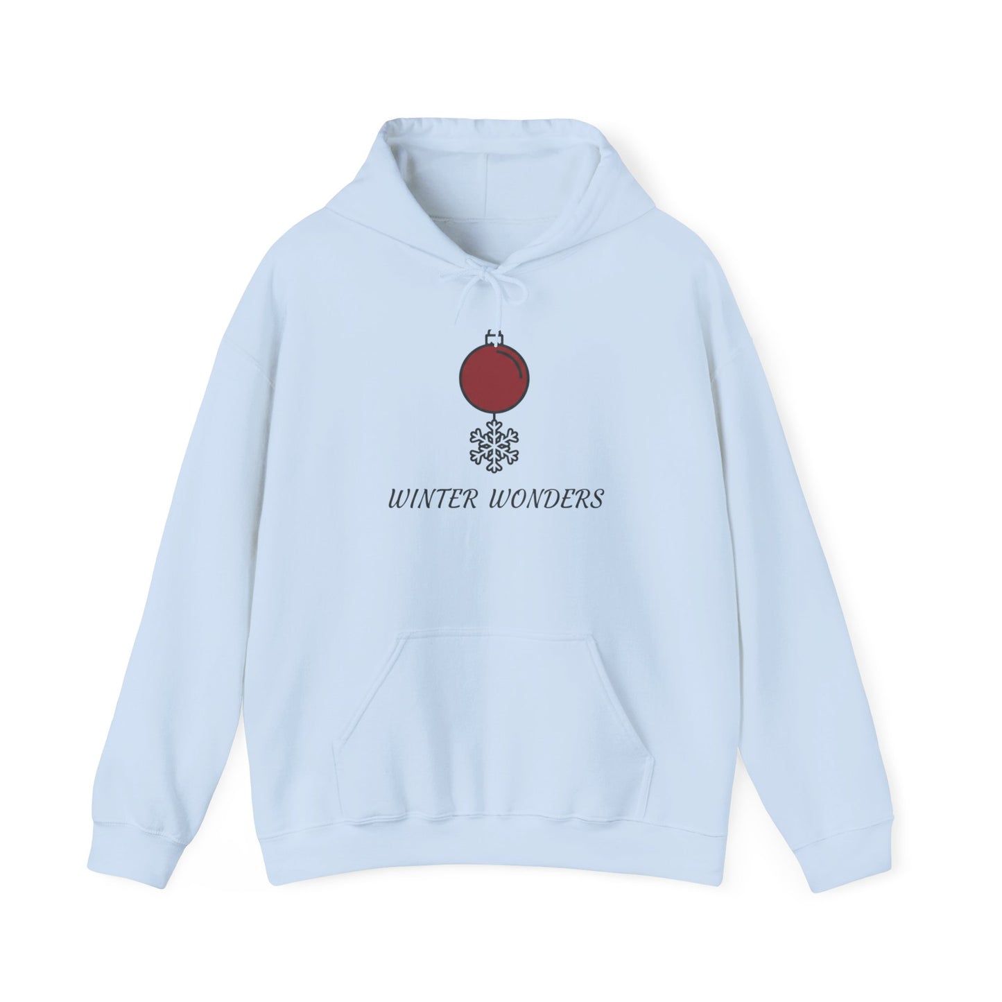 Christmas Winter Vibes Hoodie with Ornament Design