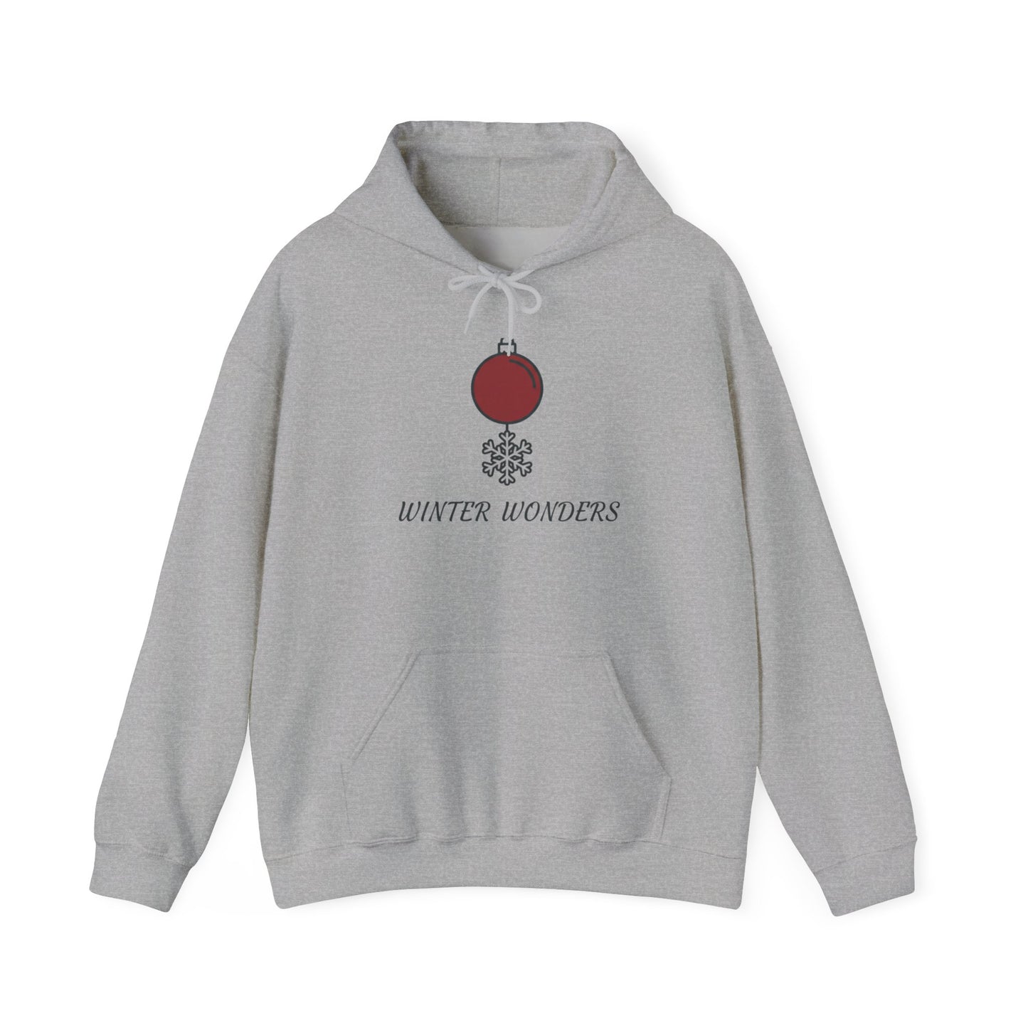 Christmas Winter Vibes Hoodie with Ornament Design