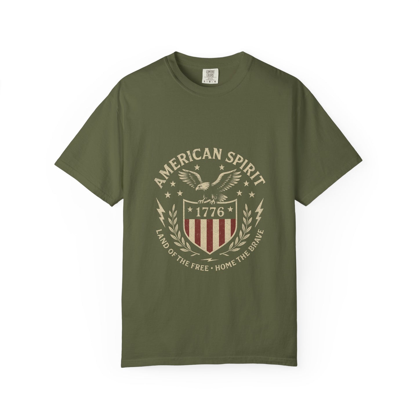 American Spirit Unisex Garment-Dyed T-shirt, Patriotic Tee, Independence Day Shirt, Casual Wear, Gift for Freedom Lovers