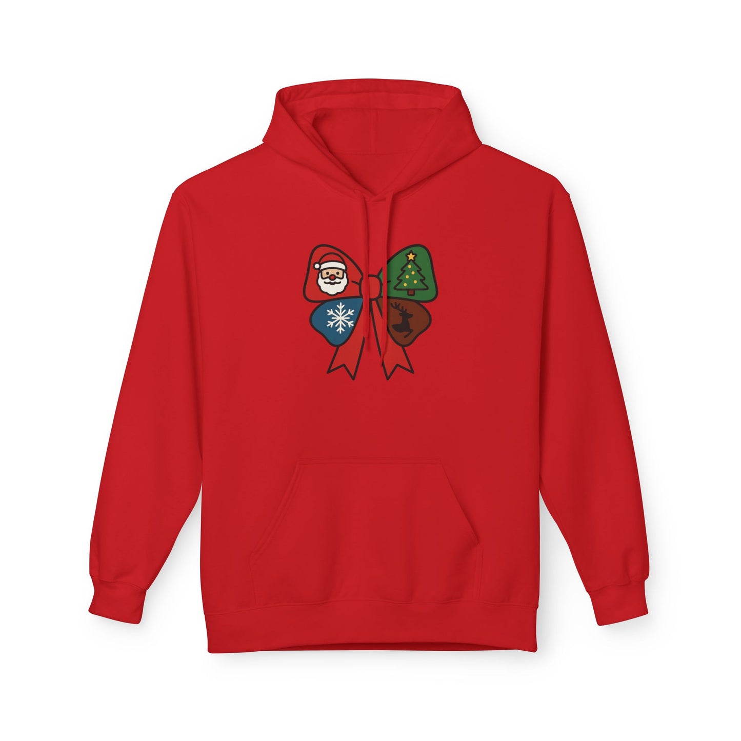 Festive Holiday Hoodie with Santa and Christmas Tree Design, Unisex Fleece Pullover, Cozy Gift for Winter Celebrations, Christmas [...]