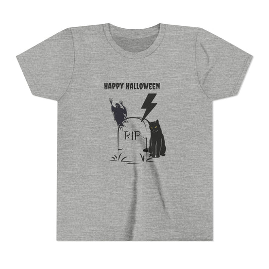 Youth Halloween Tee, Spooky Kids Shirt