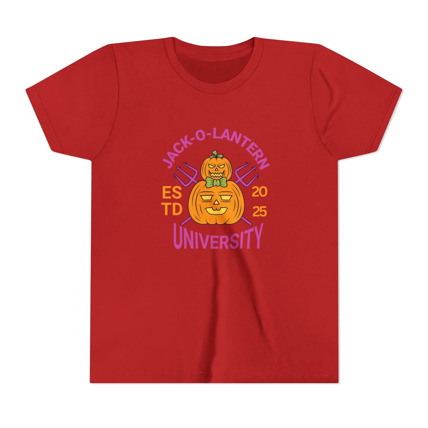 Jack-O-Lantern University Youth Tee  Halloween T-Shirt