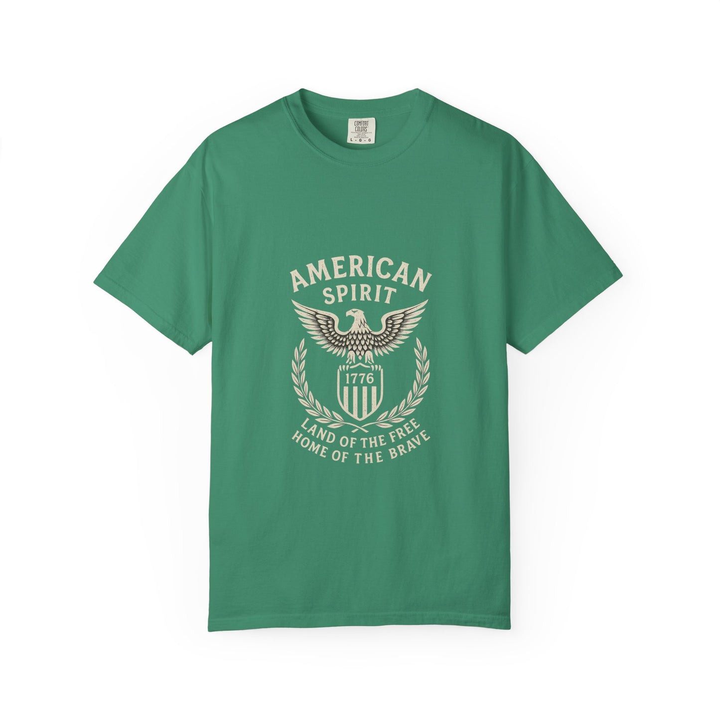 American Spirit Unisex Garment-Dyed T-shirt | Patriotic Tee, Casual Wear, 4th of July Gift, Vintage Style Shirt, Comfy Everyday Tee