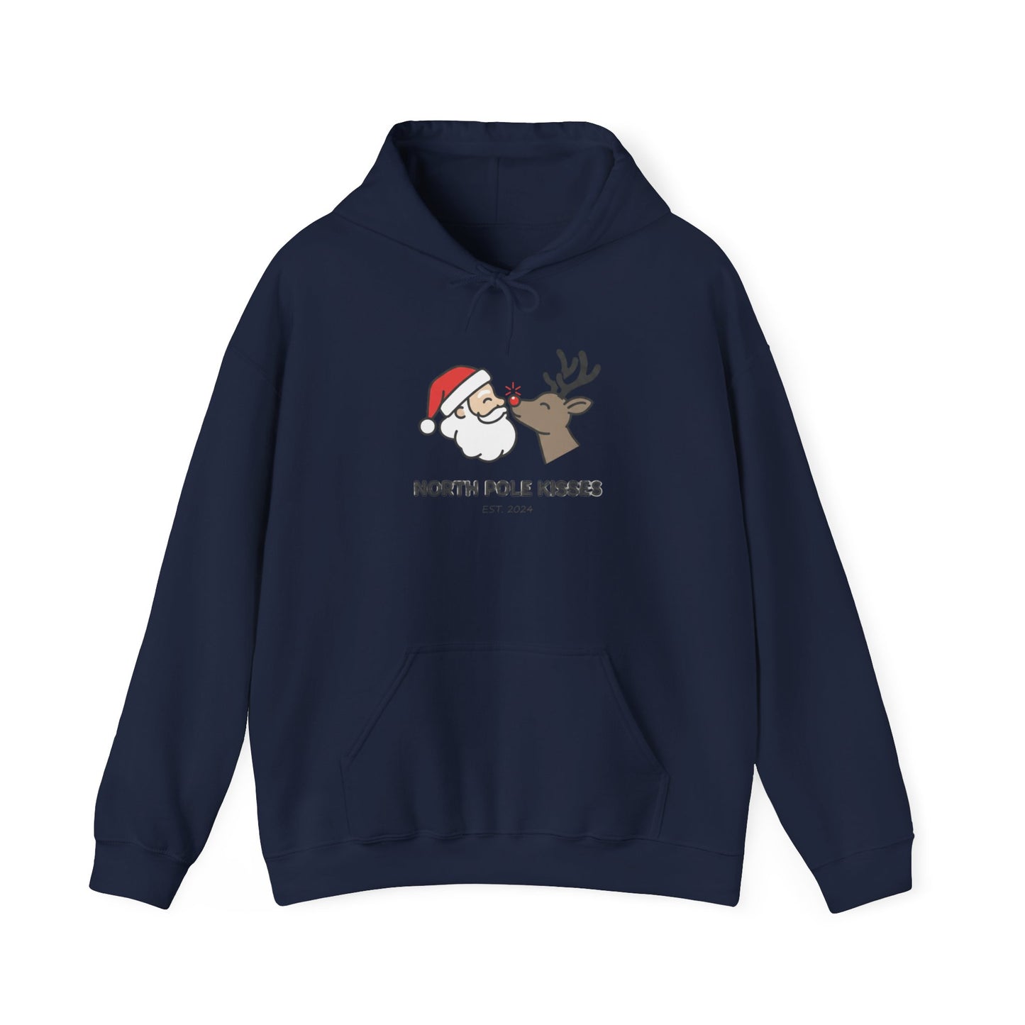 Christmas 'North Pole Kisses' Hoodie for Unisex