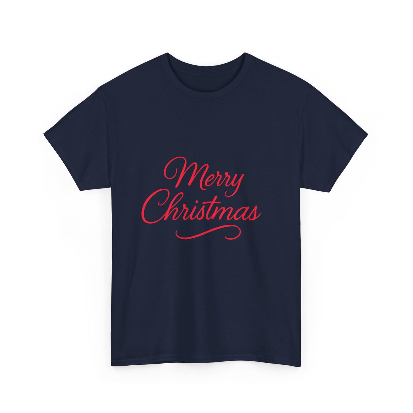Merry Christmas Unisex Heavy Cotton Tee, Holiday Shirt, Christmas Gift, Festive Apparel, Seasonal Wear, Family Gathering Outfit