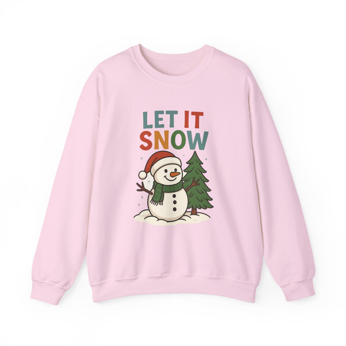 Winter Holiday Unisex Sweatshirt: Let It Snow, Cozy Gift, Christmas Apparel, Winter Fashion, Winter Celebration