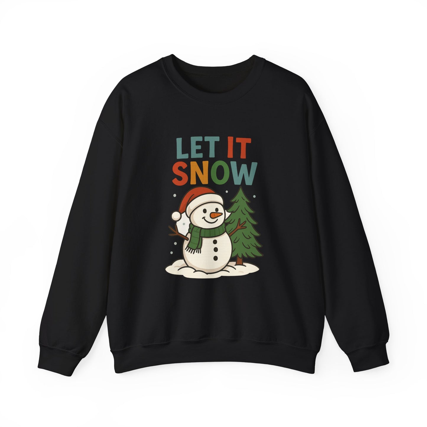Winter Holiday Unisex Sweatshirt: Let It Snow, Cozy Gift, Christmas Apparel, Winter Fashion, Winter Celebration