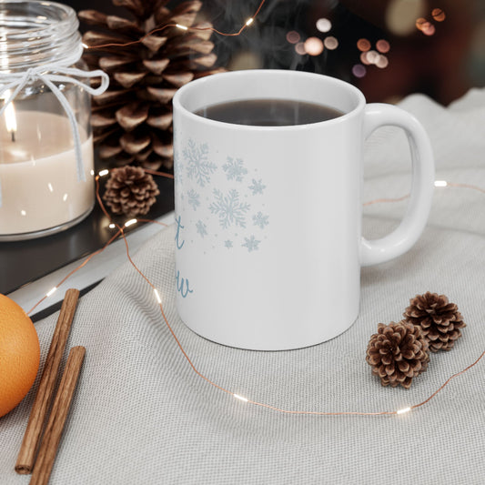 Winter Wonderland Ceramic Mug – Perfect for Cozy Holidays, Let It Snow Design, Gift for Coffee Lovers, Hot Chocolate Mug, Winter Decor