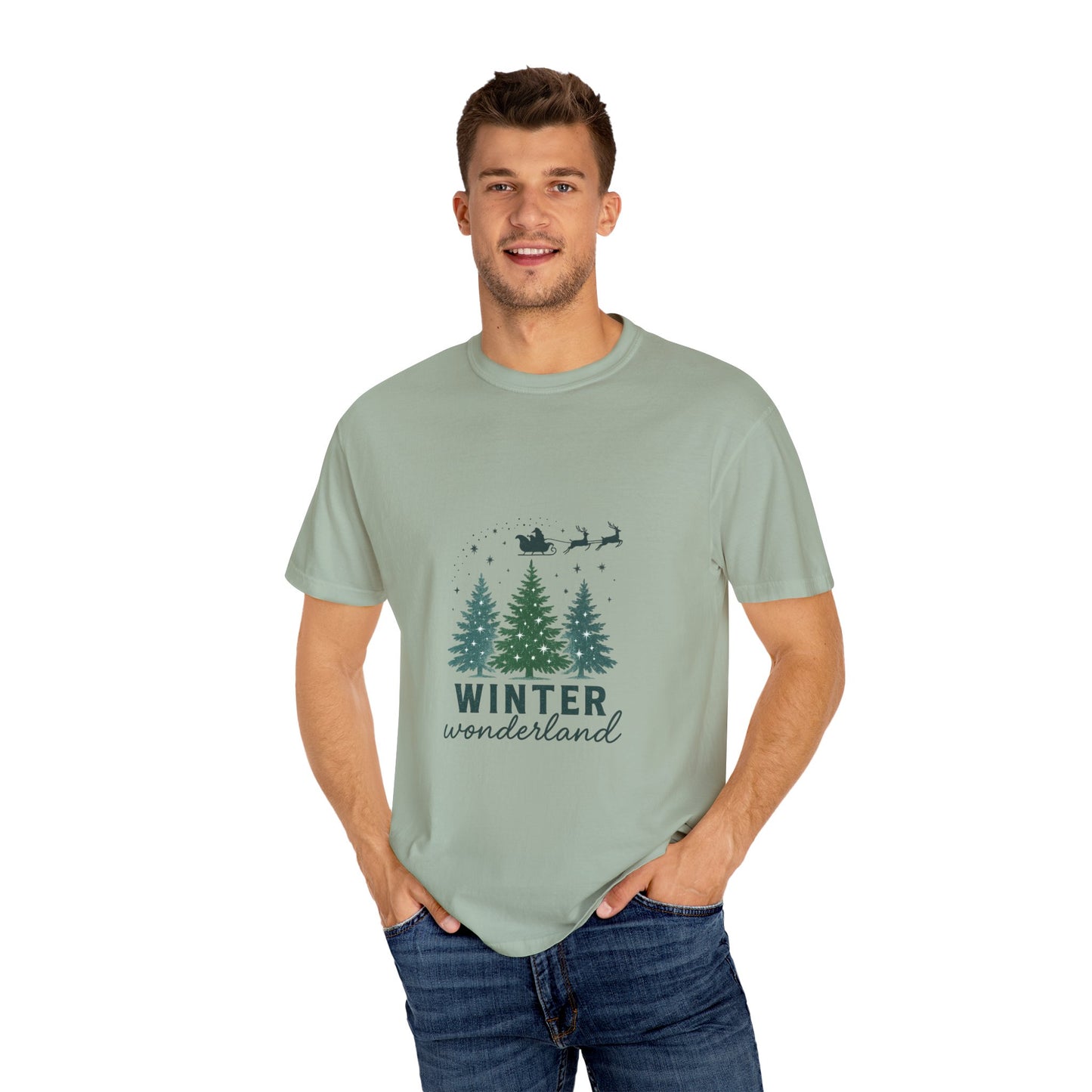 Winter Wonderland Unisex T-Shirt, Cozy Christmas Tee, Holiday Gift, Casual Wear, Nature Lover's Apparel, Festive Style