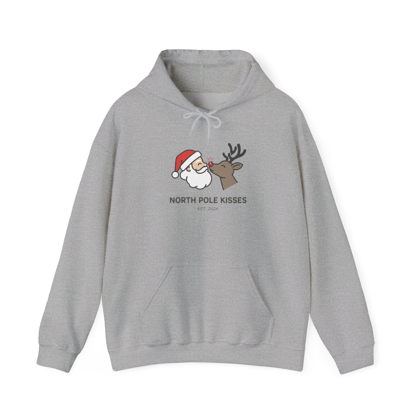 Christmas 'North Pole Kisses' Hoodie for Unisex