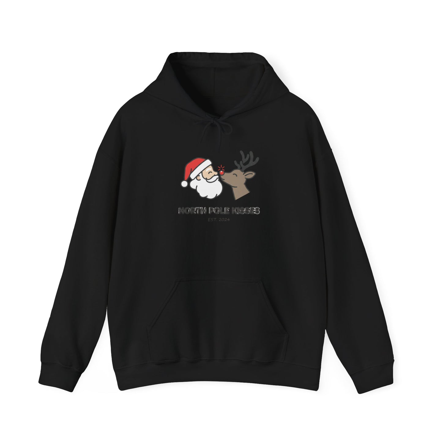 Christmas 'North Pole Kisses' Hoodie for Unisex