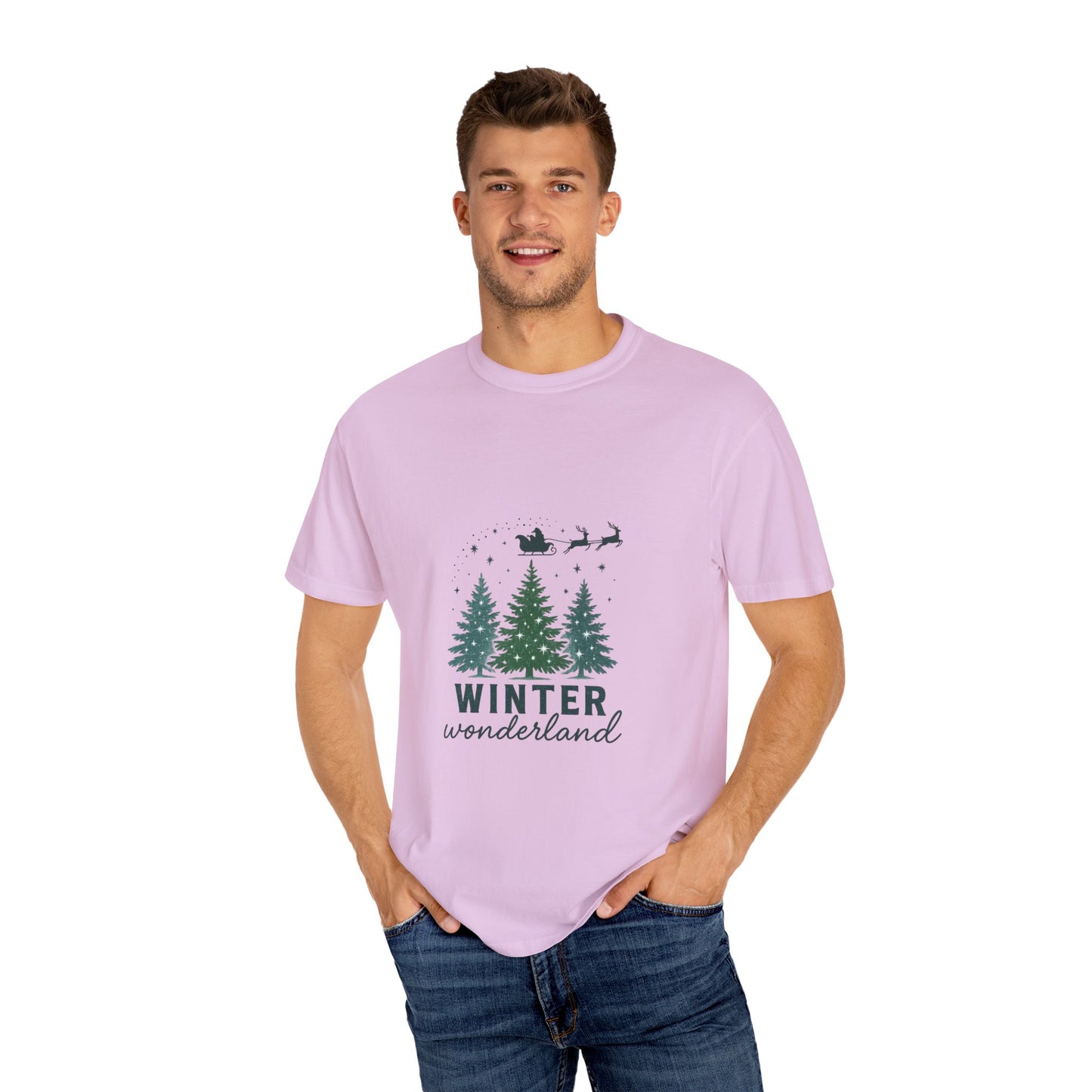 Winter Wonderland Unisex T-Shirt, Cozy Christmas Tee, Holiday Gift, Casual Wear, Nature Lover's Apparel, Festive Style
