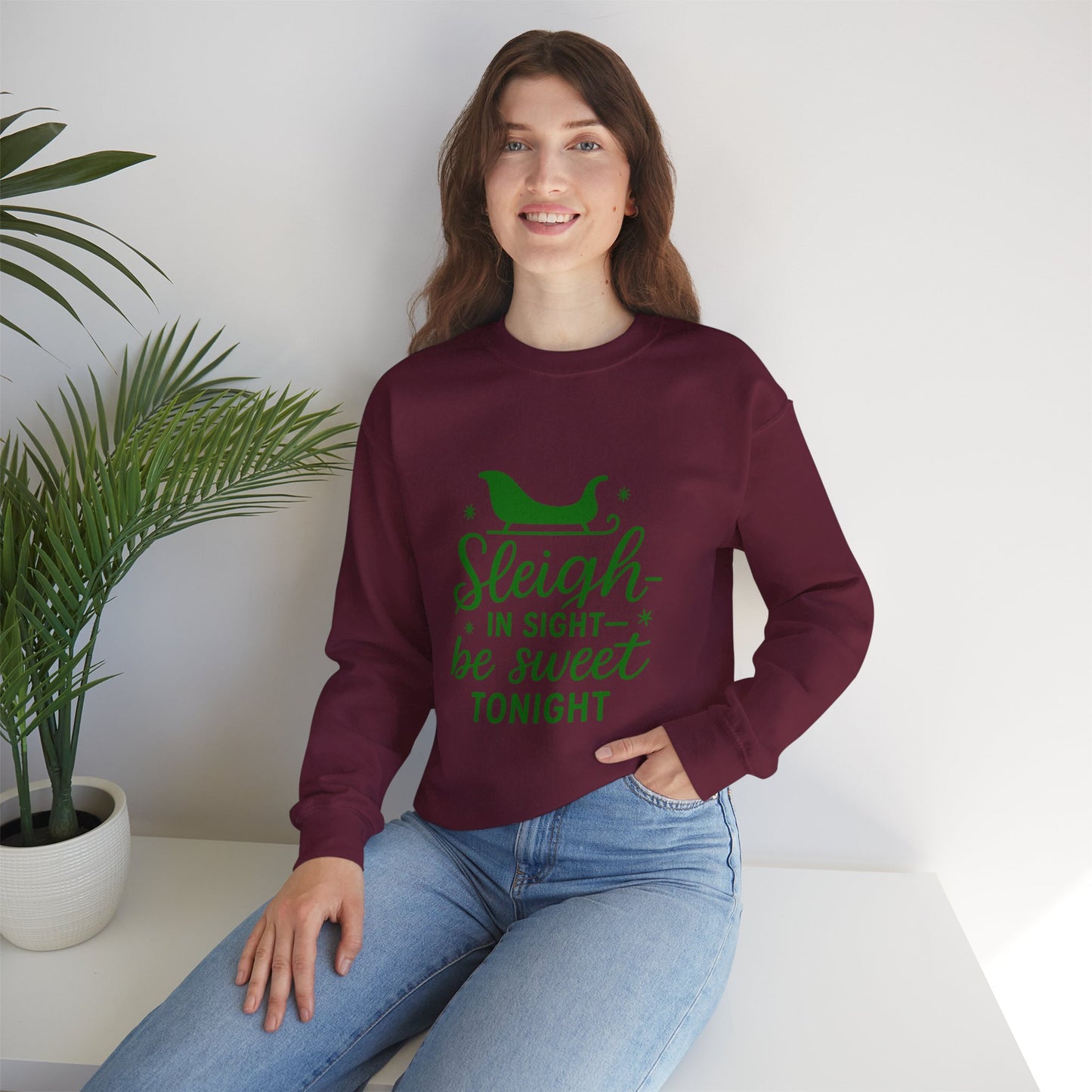 Holiday Cheer Crewneck Sweatshirt - Cozy, Fun Gift for Christmas, Winter Wear, Seasonal Fashion, Cozy Apparel, Festive Style