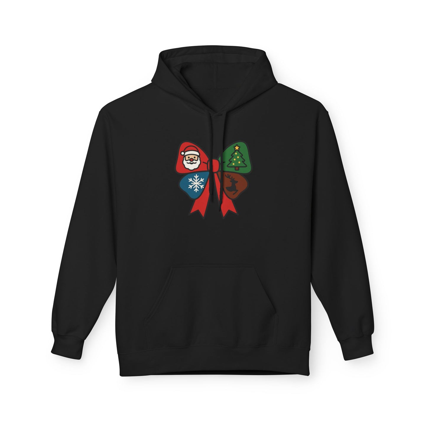 Festive Holiday Hoodie with Santa and Christmas Tree Design, Unisex Fleece Pullover, Cozy Gift for Winter Celebrations, Christmas [...]
