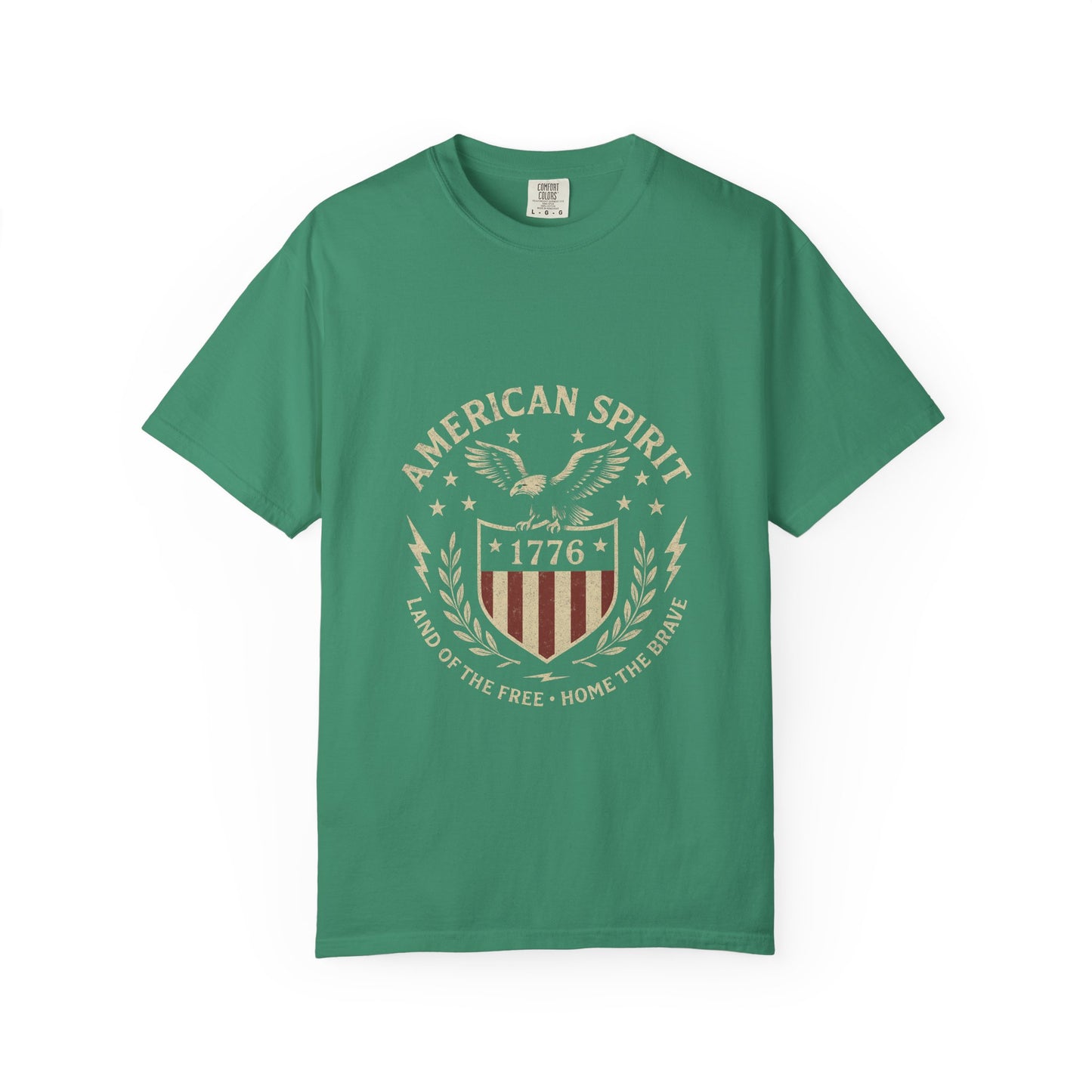 American Spirit Unisex Garment-Dyed T-shirt, Patriotic Tee, Independence Day Shirt, Casual Wear, Gift for Freedom Lovers