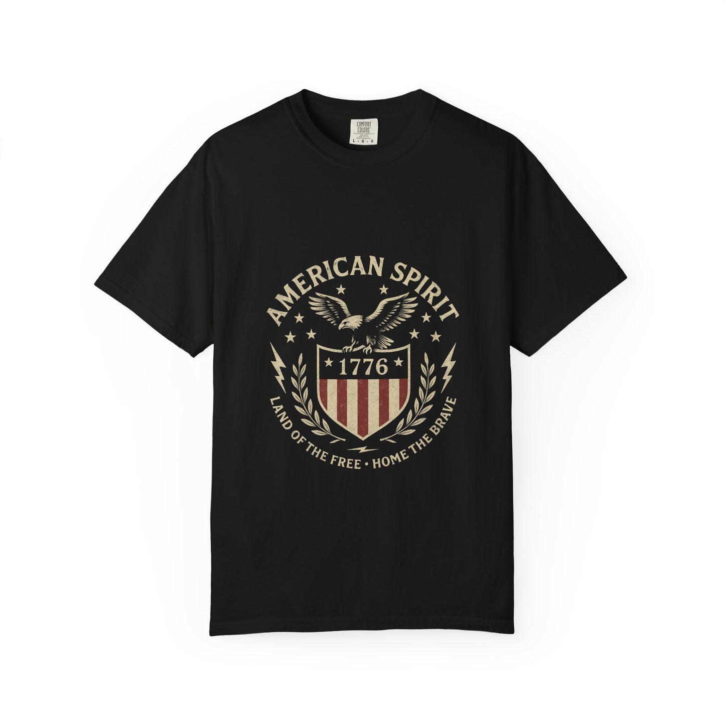 American Spirit Unisex Garment-Dyed T-shirt, Patriotic Tee, Independence Day Shirt, Casual Wear, Gift for Freedom Lovers