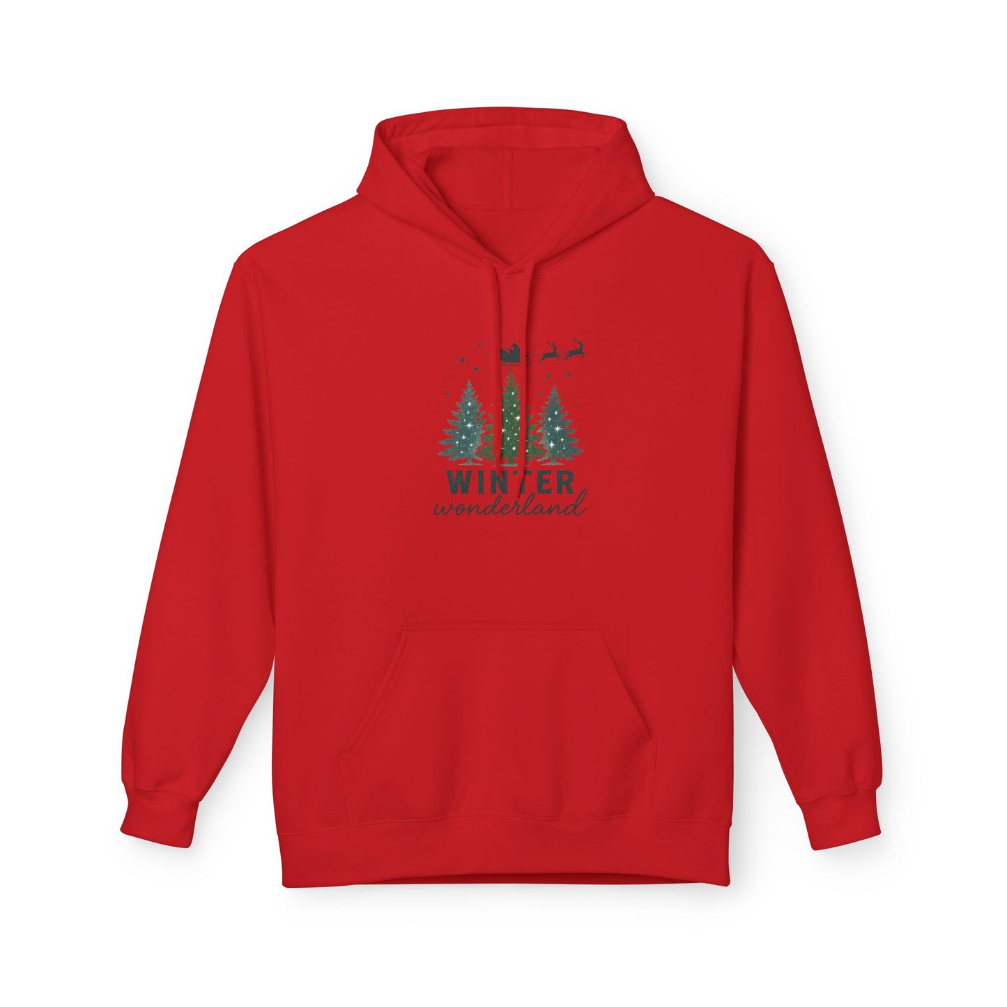 Cozy Winter Wonderland Hoodie, Festive Holiday Sweatshirt, Christmas Gift, Unisex Fleece Pullover, Winter Apparel