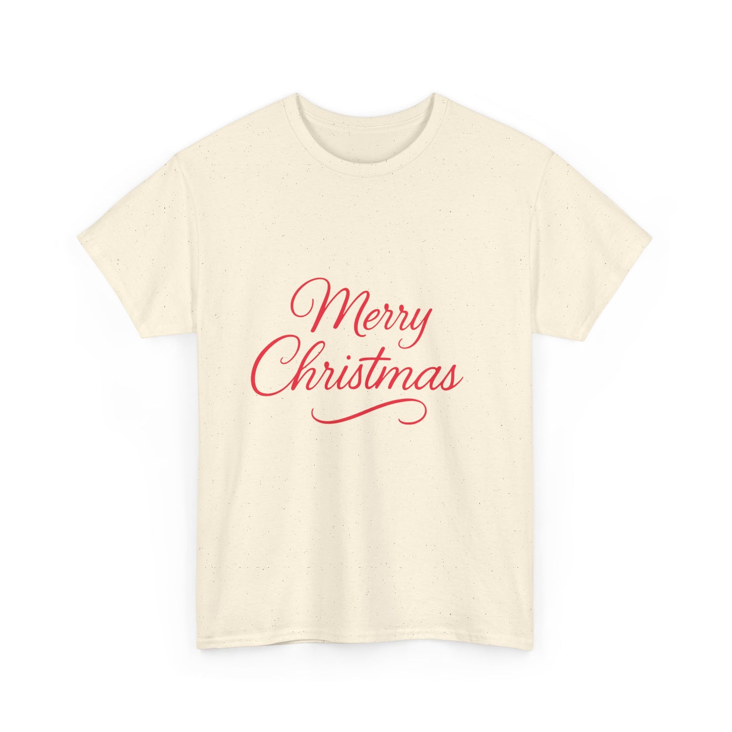 Merry Christmas Unisex Heavy Cotton Tee, Holiday Shirt, Christmas Gift, Festive Apparel, Seasonal Wear, Family Gathering Outfit