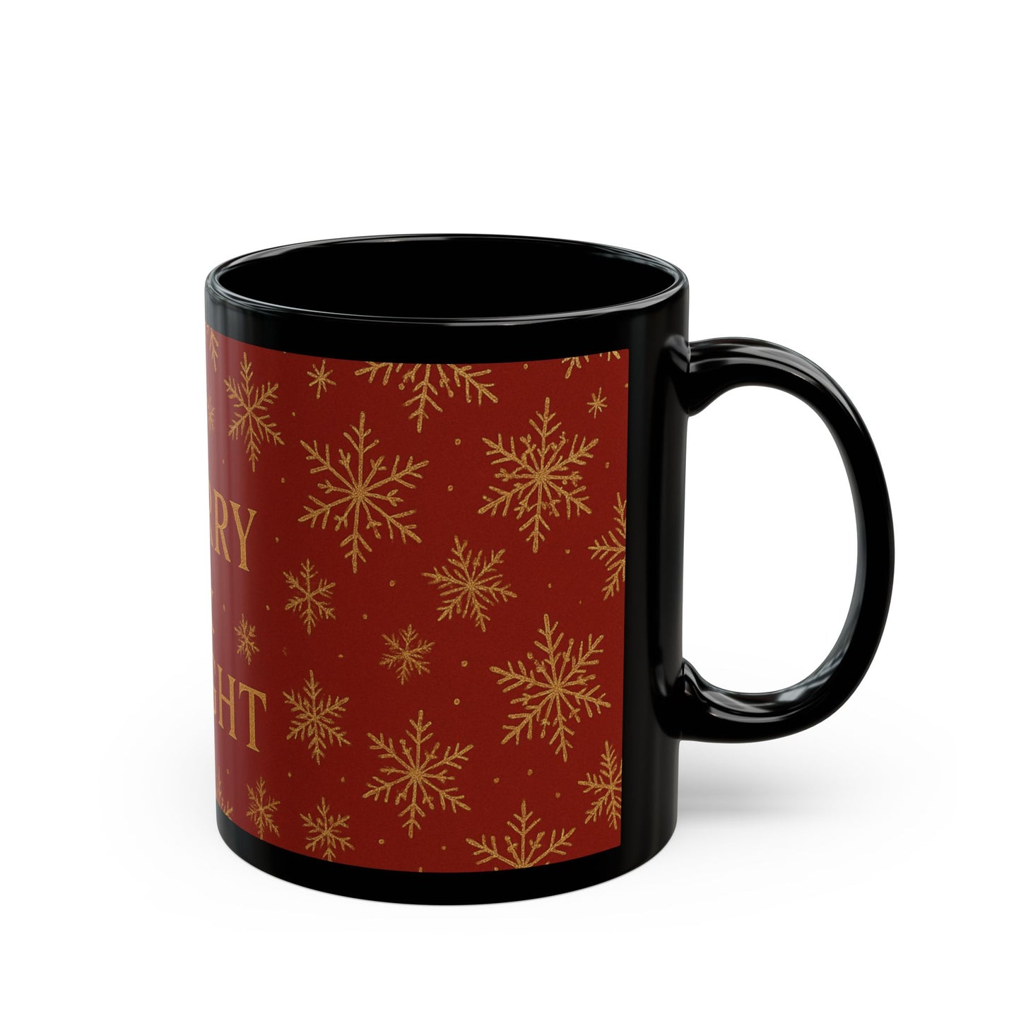 Festive Mug | Merry & Bright Holiday Drinkware, Christmas Gift, Winter Decor