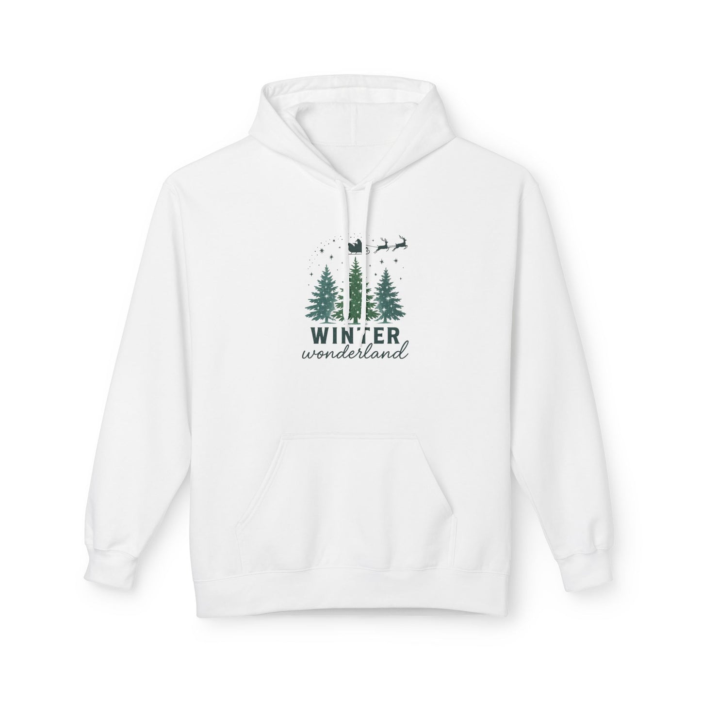 Cozy Winter Wonderland Hoodie, Festive Holiday Sweatshirt, Christmas Gift, Unisex Fleece Pullover, Winter Apparel