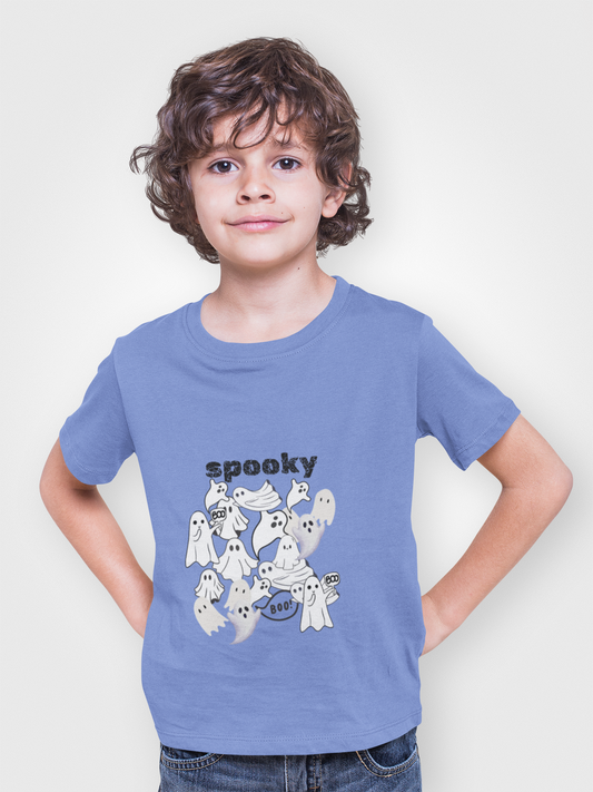 Spooky Ghost Youth Tee Halloween Shirt